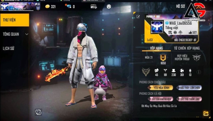 Acc FF Full lv7 Miễn phí (5) Acc FF Full lv7 Miễn phí (5)