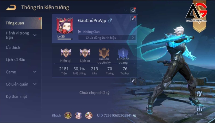 Acc Liên Quân miễn phí trắng thông tin (7)